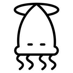 Eat Food Seafood Line Icon