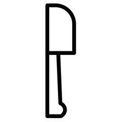 Knife Creative Cut Line Icon