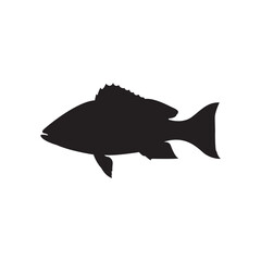 red snapper fish silhouette