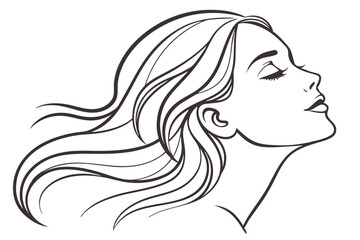 Floral and Line Art Woman Logo Bundle.