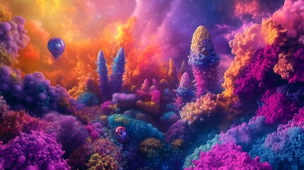 Fototapeta premium coral, underwater, fish, sea, reef, nature, tropical, ocean, water, plant, diving, tree, flower, color, autumn, red, green, animal, blue, colorful, marine, scuba, coral reef, light, space, plasma, des