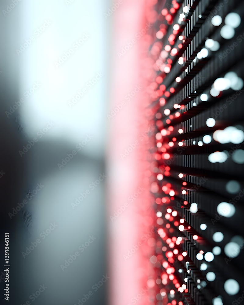 Poster Large language model interface with real-time computation analytics, glowing processors, algorithmic data streams, futuristic machine learning concept, sleek design, deep tech ambiance