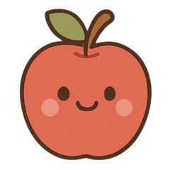 red apple vector illustration
