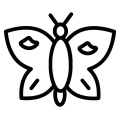 Bugs Butterfly Insect Line Icon