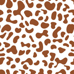 Brown Leopard skin print pattern animal seamless for printing, cutting, home decorate and more.