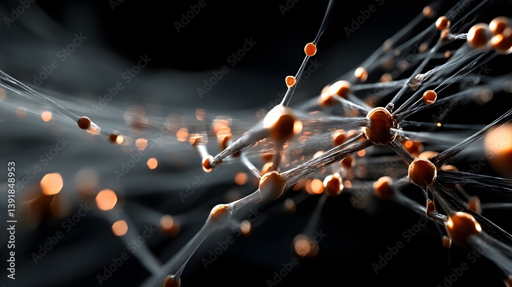 Poster massive data grid depicting optimization and scalability for language models, glowing tech nodes exp