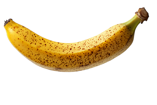  Fresh banana rotating in dynamic motion on transparent background, perfect for children's nutrition education and healthy snacking campaigns 