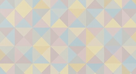 Abstract Geometric Pastel Triangle Pattern Background Design for Wallpaper or Textile