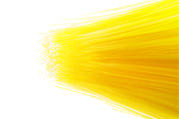 Vibrant Yellow Pasta Strands, Close-Up Texture