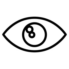 Care Eye Health Line Icon