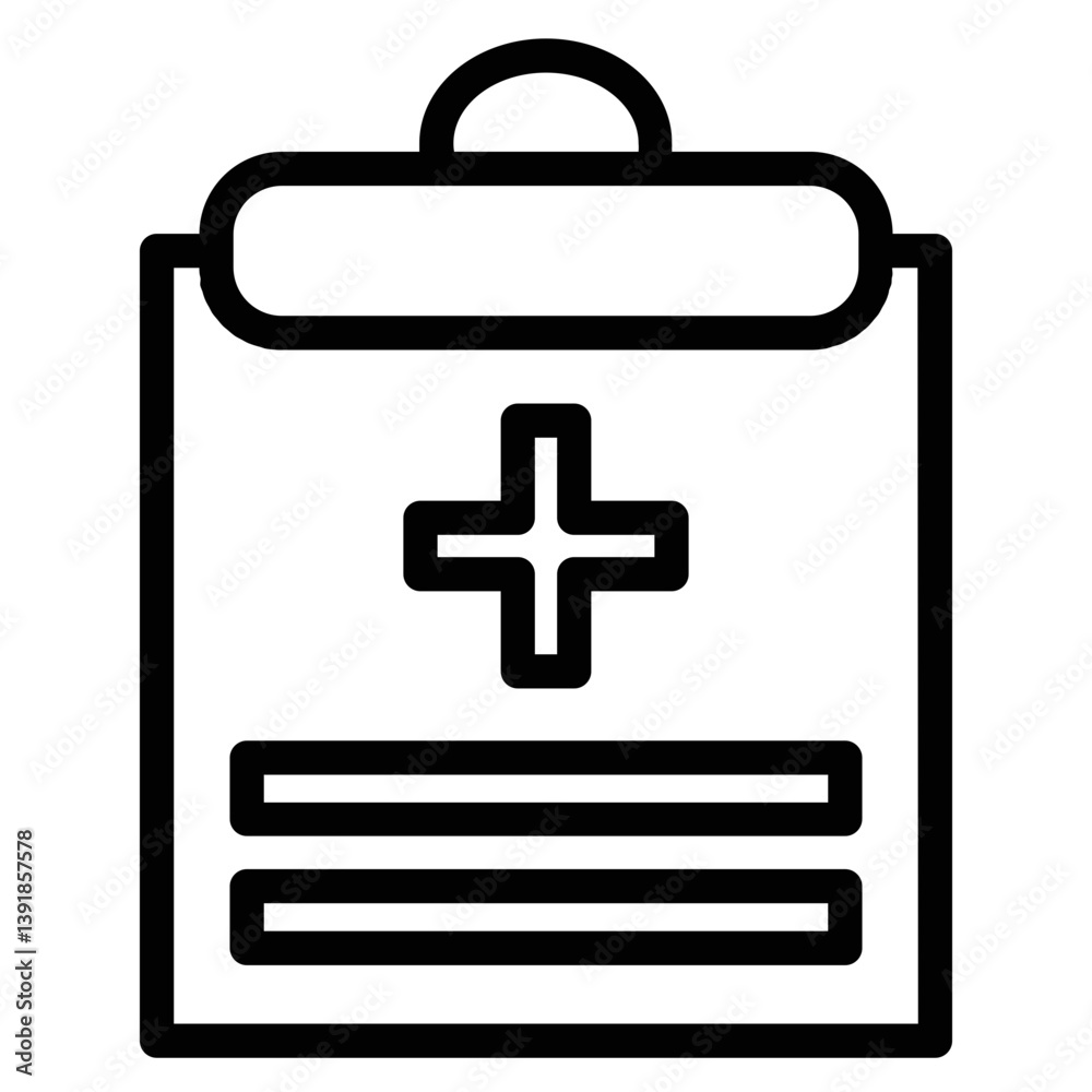 Poster analysis data file line icon