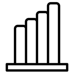 Obraz premium Analysis Chart Report Line Icon