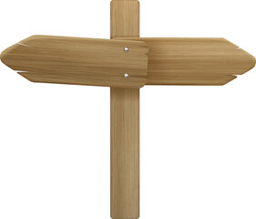 Wooden Direction Board