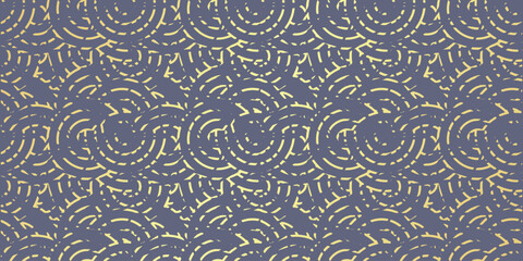 Simple Seamless Geometric Pattern, Worn Texture, Old, Minimalistic Retro Background, EPS 10, Circle, Golden, Flat Artwork, Vector