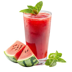Refreshing Watermelon Drink with Mint Garnish, Perfect for Summer
