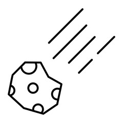 asteroid outline icon