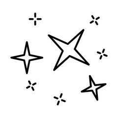 starry sky outline icon