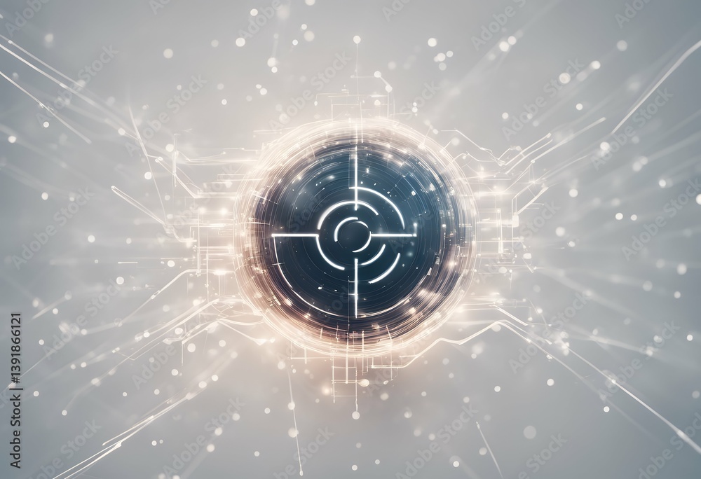 Aufkleber dot icon point networks abstract generation concept line connect mobile 5g new design futuristic net