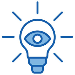 Insight Blue White Icon