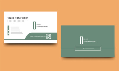 Creative modern name card. Clean professional business card template, visiting card, business card template.	
