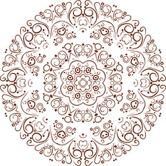 Beautiful Mandala Art and Vector Mandala Design Image.