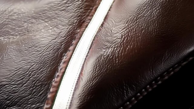 Rotation of natural leather texture background. Background for advertising the production of natural leather products such as shoes, bags, wallets