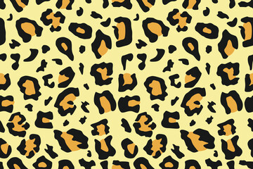 Leopard trendy pattern background. Fashionable wild animal cheetah skin natural texture fabric for fashion print design, banner, cover, wallpaper. leopard vector seamless repeating stylish design.