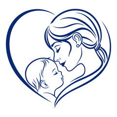 mother and baby icon picture