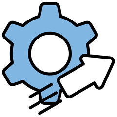 Performance Blue Black Icon