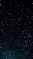 Stunning Night Sky with Star Trails in a Long Exposure