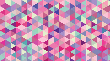 Abstract colorful seamless geometric pattern polygon mosaic vector background illustration,	