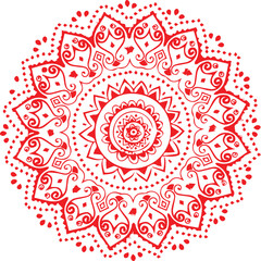 Beautiful Mandala Art and Vector Mandala Design Image.