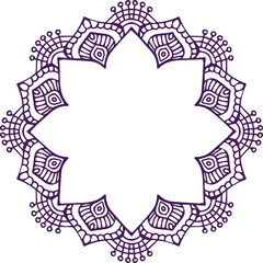 Beautiful Mandala Art and Vector Mandala Design Image.