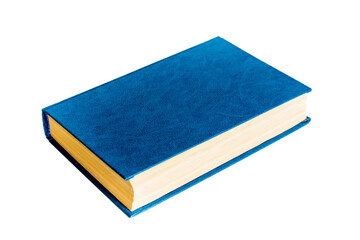 printed literary old book blue color lies , photo with transparent background
