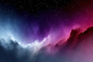 A breathtaking high-fidelity image reveals a vibrant nebula swirling with stunning purple and blue hues against a backdrop of countless twinkling stars in deep space.