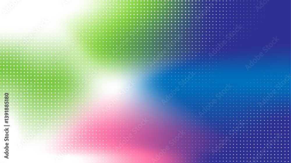 Aufkleber abstract colorful gradient mesh background with halftone pattern. modern background for technology a