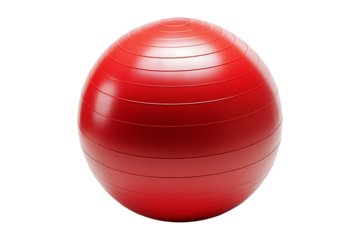 Fitness ball isolated on transparent background
