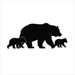 Bear Silhouette, Grizzly Bear, Wild Bear, Forest Bear, Bear Clipart, Bear Vector, Bear Icon, Bear Art, Bear Design, Bear Logo, Bear Outline, Bear Shape, Bear Drawing, Bear Image, Bear Template, Bear