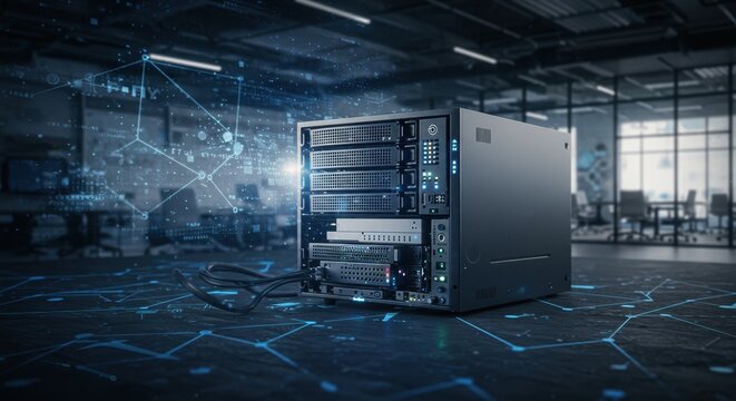 Advanced Server Technology in Modern Office Environment Data Center Network Infrastructure