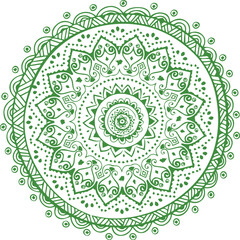 Beautiful Mandala Art and Vector Mandala Design Image.