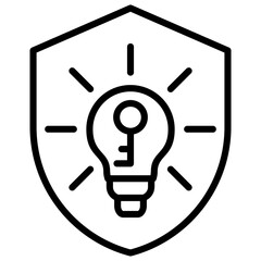 Intellectual Property Outline Icon