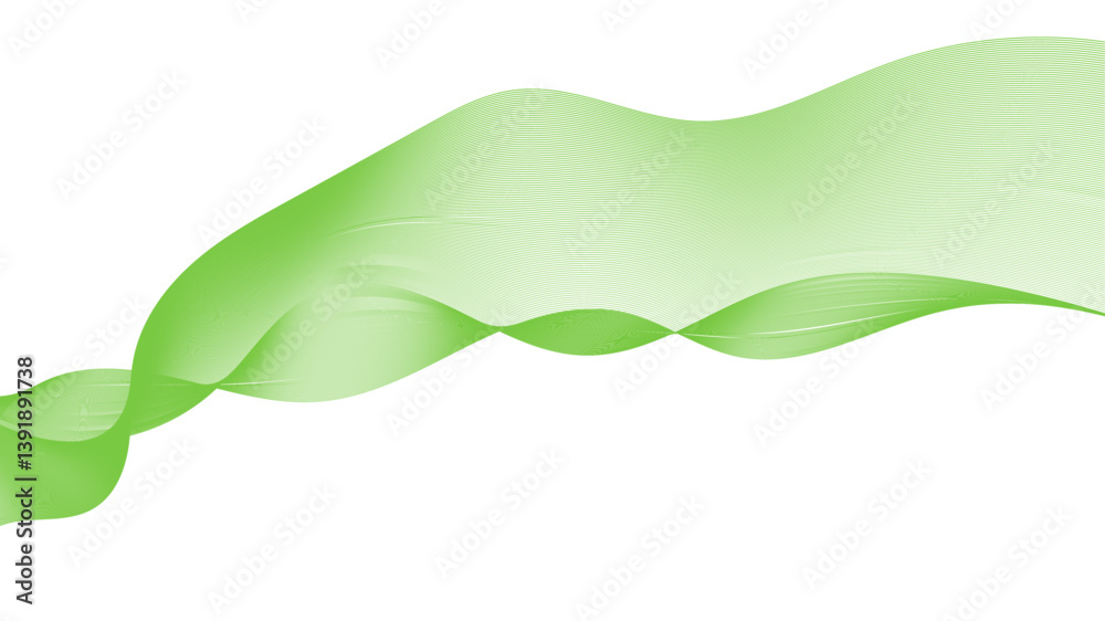 Poster abstract colorful smooth wave on a white background. abstract vector wavy lines flowing smooth curve