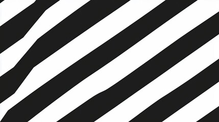 Black and White Diagonal Stripes Pattern with Varying Thickness for Modern Artistic Designs
