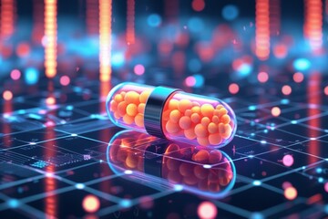Futuristic Digital Medicine Capsule
