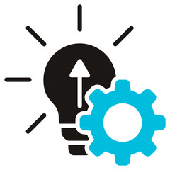 Development Glyph Blue Grey Icon