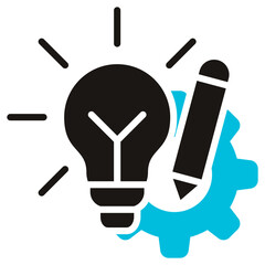 Innovation Glyph Blue Grey Icon