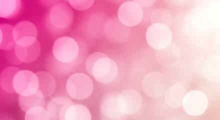 Pink Light Bokeh: Dreamy Blurred Radiance AI Generated