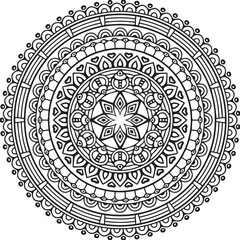 Beautiful Mandala Art and Vector Mandala Design Image.