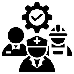 Workforce Glyph Icon