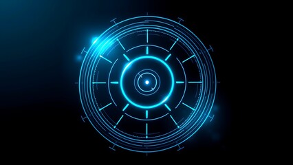 Futuristic cyber target 